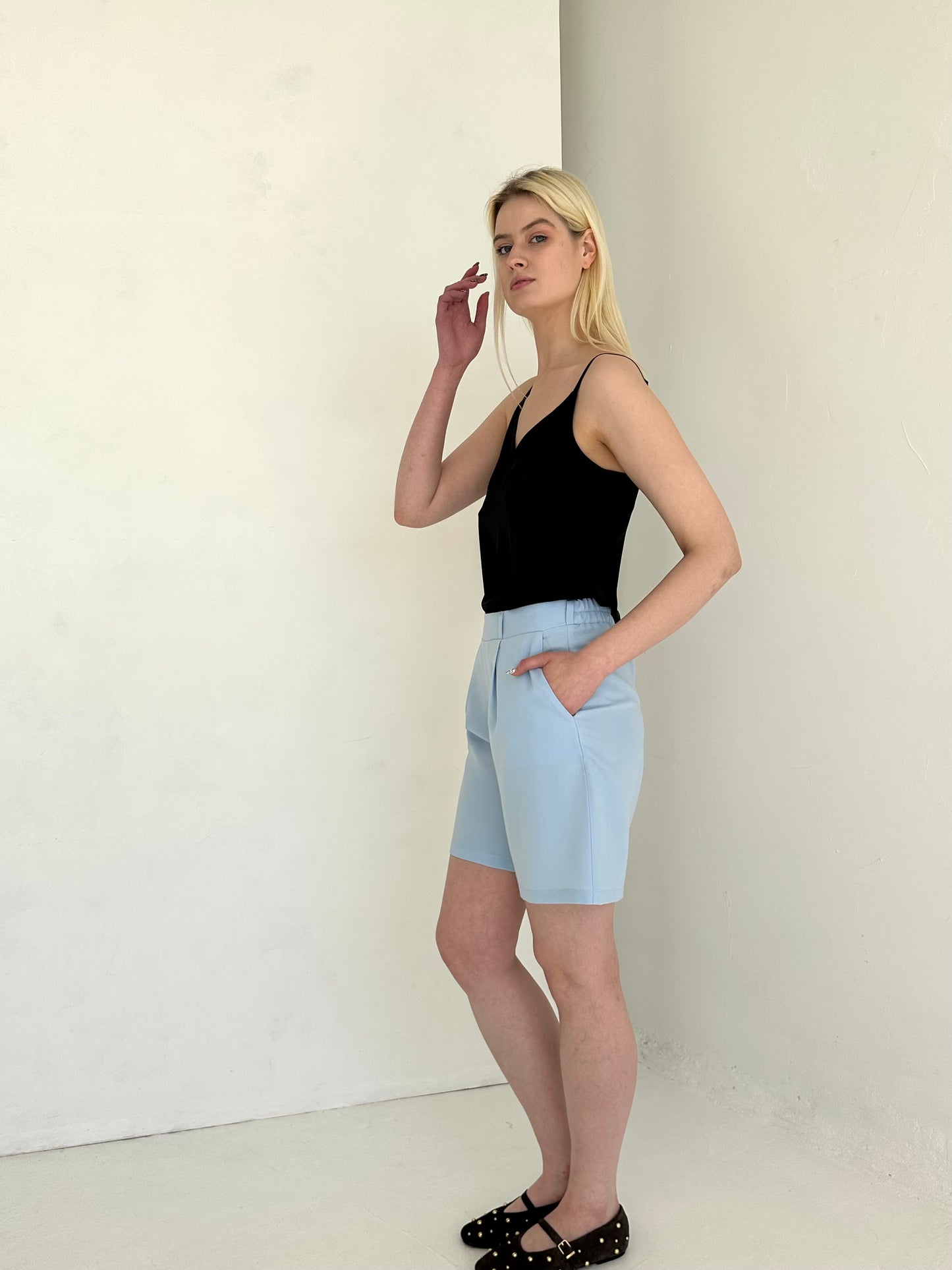 Pailginti MEGA šortai. Dangiški