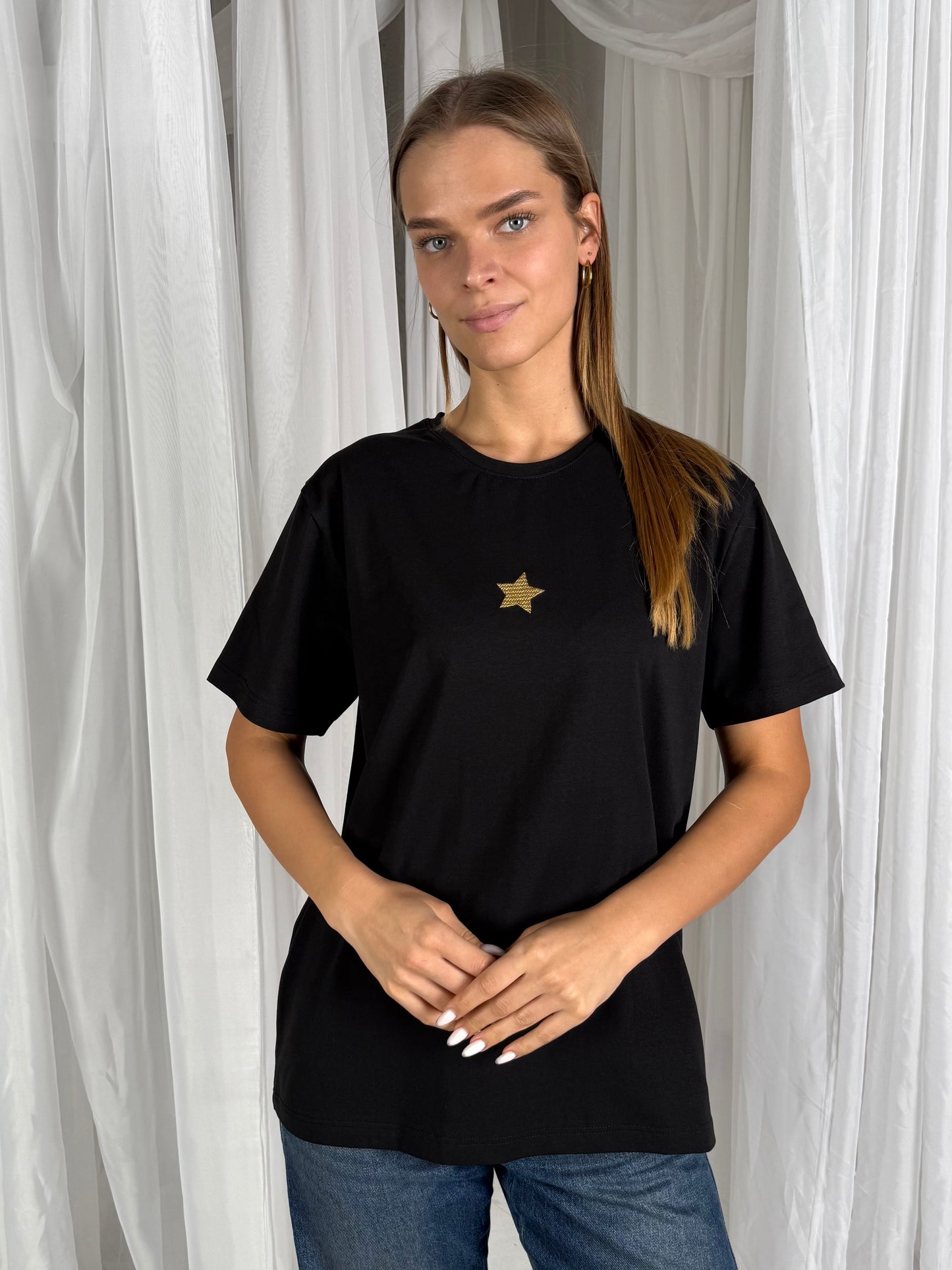 Marškinėliai J-ŽVAIGŽDĖ Gold