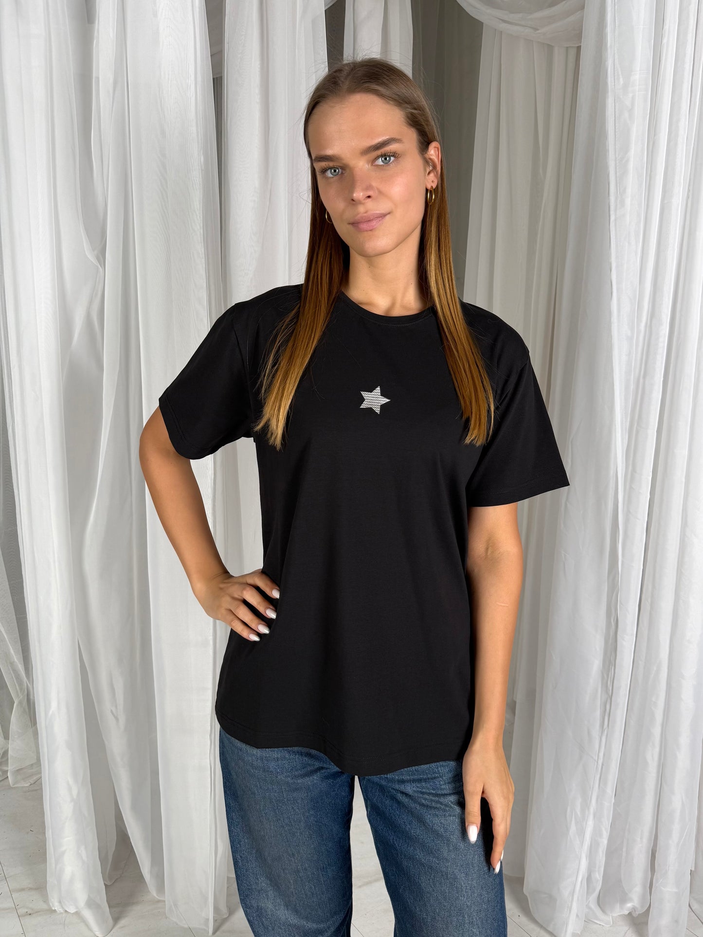 Marškinėliai J-ŽVAIGŽDĖ Silver