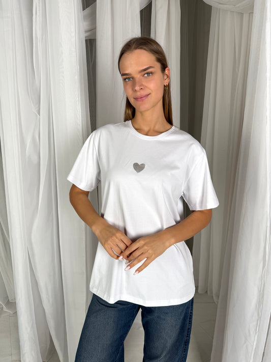 Marškinėliai B-ŠIRDIS Silver