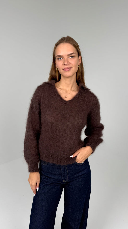 Kid moheros megztukas. Šokoladas